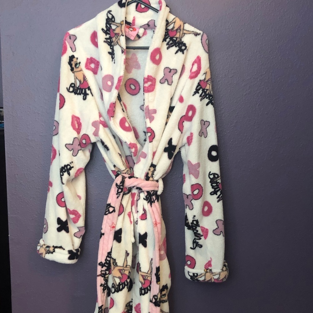 Betty Boop Lg soft short robe